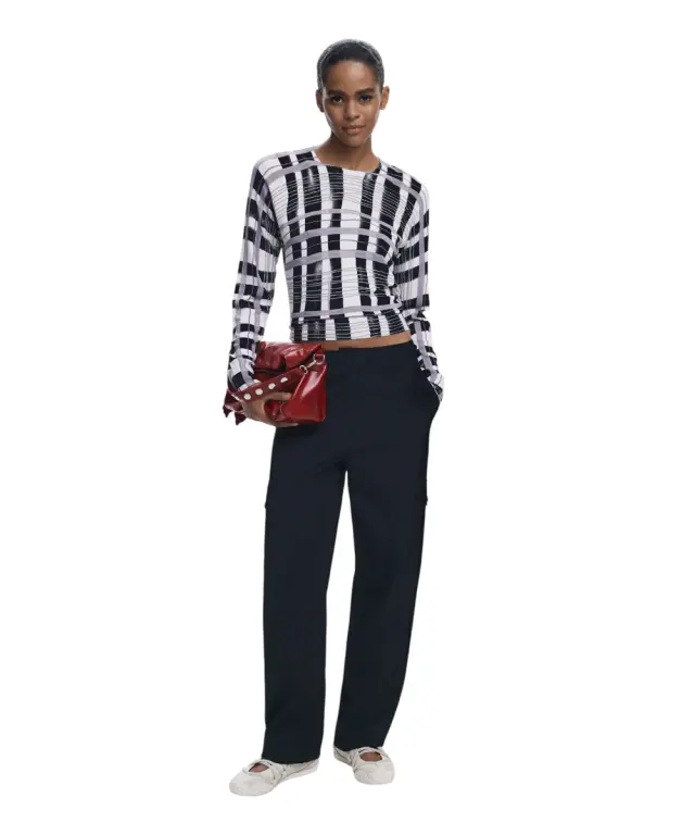 Desigual - Γυναικείο Πουλόβερ Noruega Regular Fit 25WWJF41-2000 Μαύρο 2