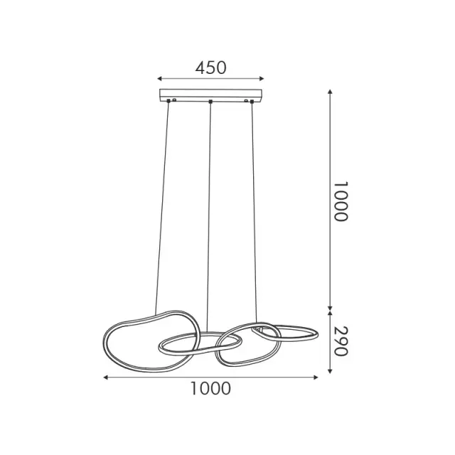 ΚΡΕΜΑΣΤΟ Φ/Σ LED 60W 4800LM CCT IP20 ΧΡΥΣΟ ΑΤΣΑΛΙ + ΑΚΡΥΛΙΚΟ / HM88LEDP4GDCCT 2