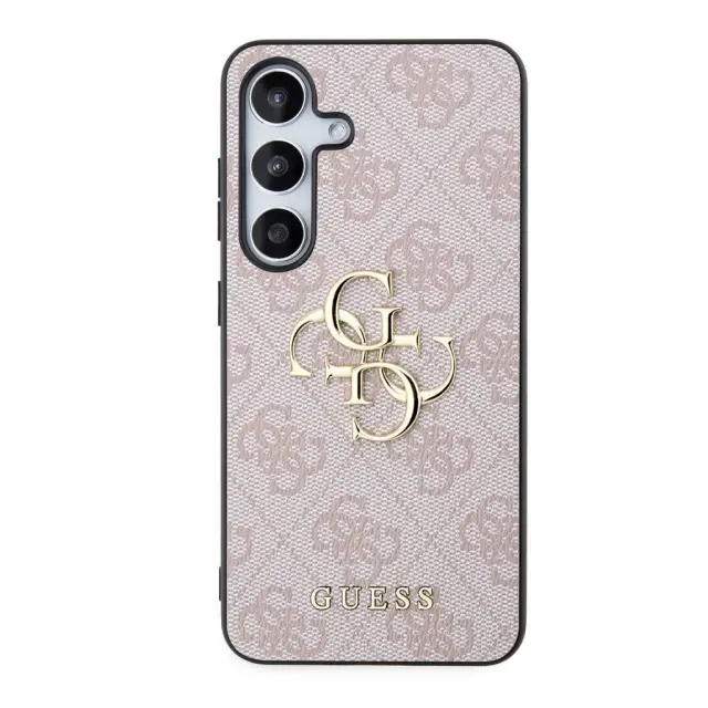 Guess PU 4G Metal Logo Case for Samsung Galaxy S24 Pink 3