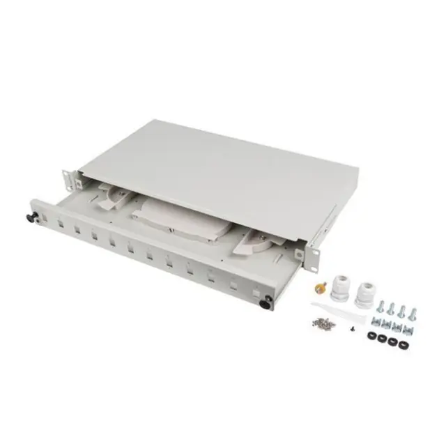 Lanberg Patch Panel 12XSC SIMPLEX / 12XLC DUPLEX RACK 19" 1U Gray (FOP1-12SS-LDS)