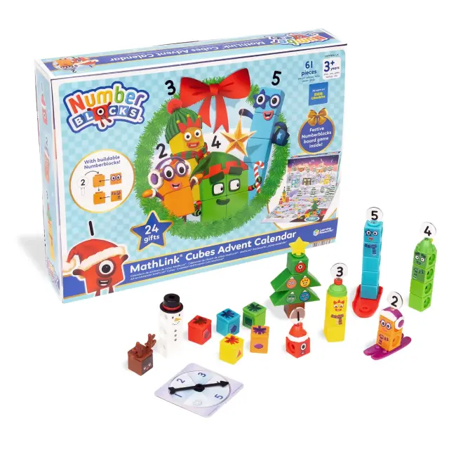 Learning Resources Numberblocks Αριθμοκυβάκια MathLink Cubes Advent Calendar (3+ ετών) HM97854-UK