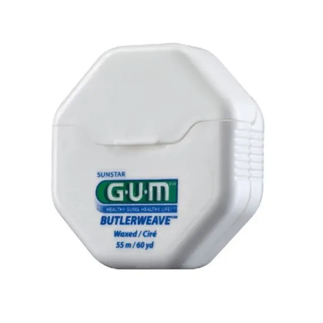 GUM ButlerWeave (1155) Waxed Floss Κηρωμένο Οδοντικό Νήμα, 55m