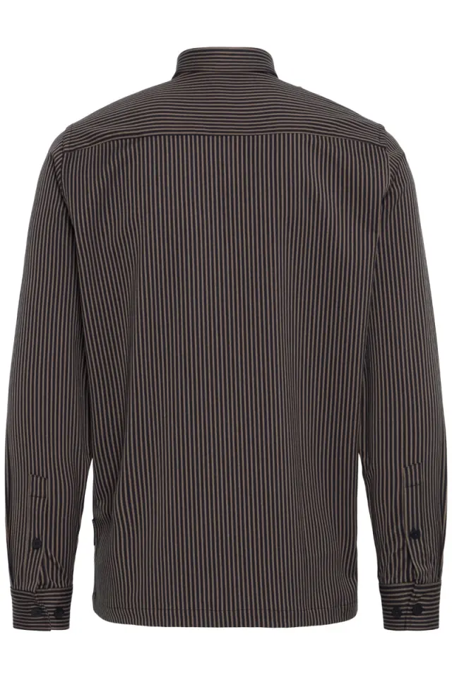 Casual Friday Ανδρικό ALMAR Ριγέ Πουκάμισο – Dark Navy - M 2