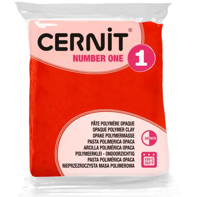 Πολυμερικός Πηλός Cernit Number One No428 - Poppy Red - 56gr