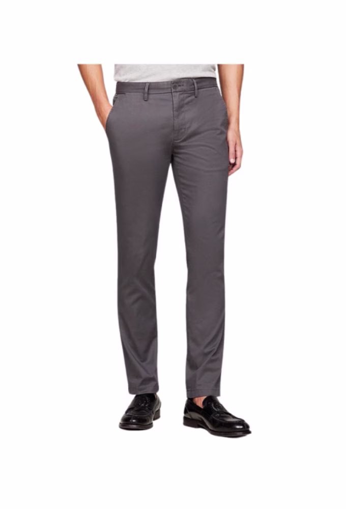 Tommy Hilfiger Ανδρικό Παντελόνι Chino Ελαστικό Γκρι Γκρι