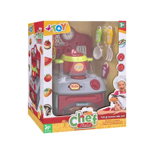 Globo W-TOY μίνι Κουζίνα Chef Italia με ήχους και φώτα 2