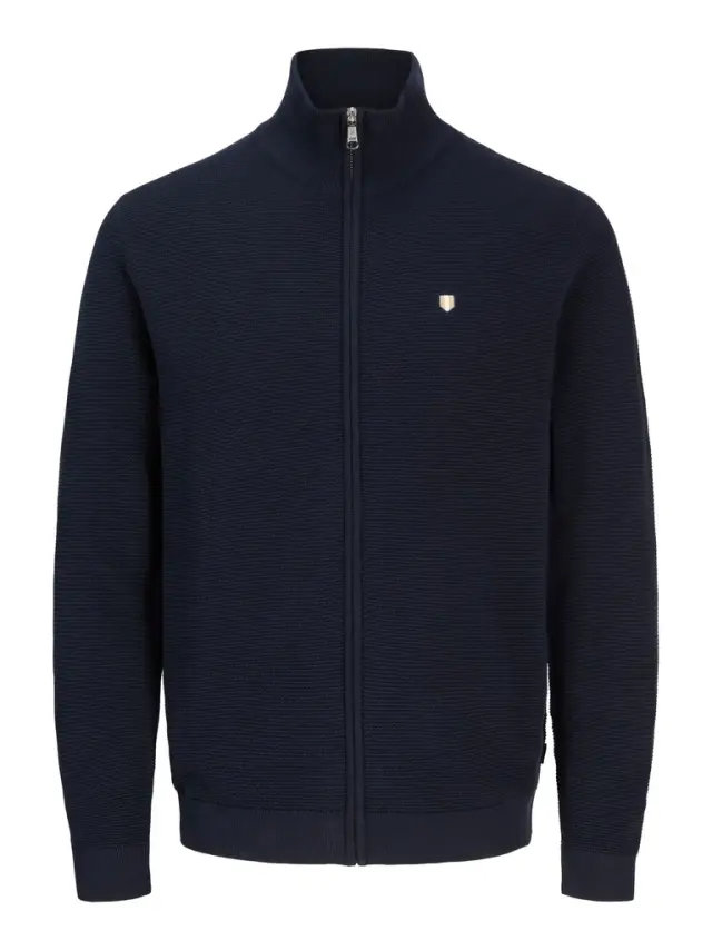 JPRBLURYAN KNIT FULL ZIP CARDIGAN - Night Sky