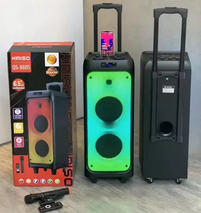 Φορητό ηχείο subwoofer με μικρόφωνο Karaoke - QS-8605 - 813157 2
