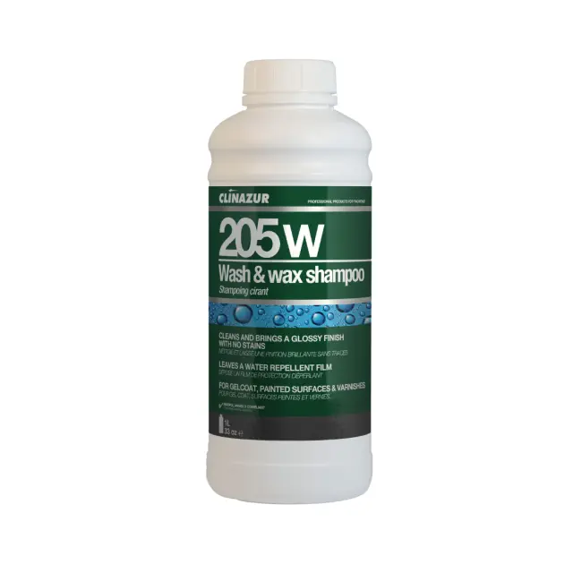 Clinazur 205W Wash & Wax Shampoo-Καθαριστικό Καταστρώματος 1lt