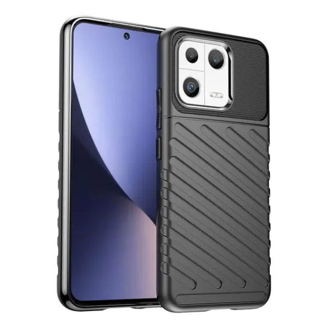 Εύκαμπτη Θήκη Thunder Tough Rugged για Xiaomi 13 Μαύρο