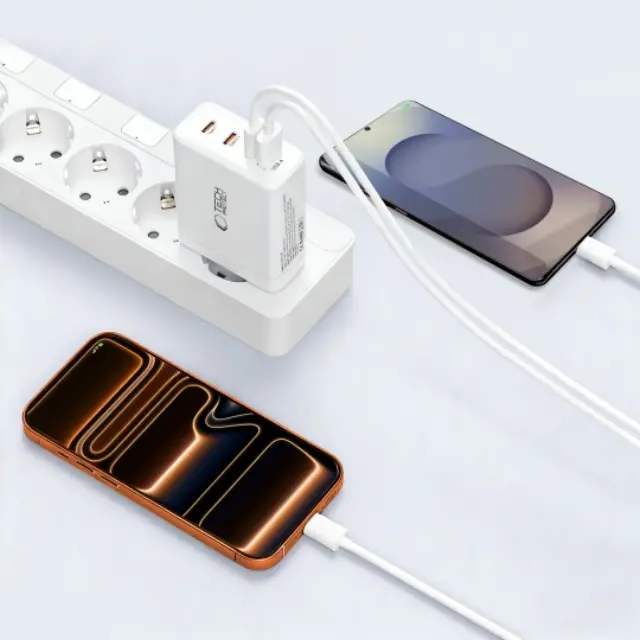 Tech-protect Nc120w-gan 4-port Network Charger Pd 120w / Qc3.0 White 2