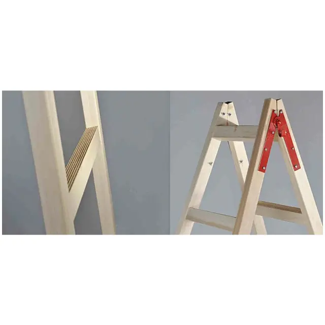 Gtmed Ξύλινη Σκάλα 2.25m 7 σκαλοπάτια / WOOD225 3