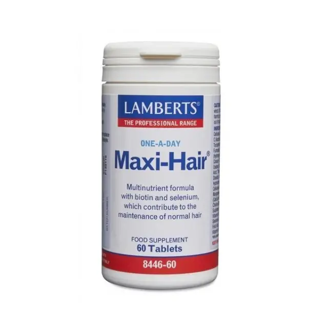 LAMBERTS Maxi Hair New Formula για την Υγεία & την Εμφάνιση του Δέρματος & της Τρίχας, 60tabs