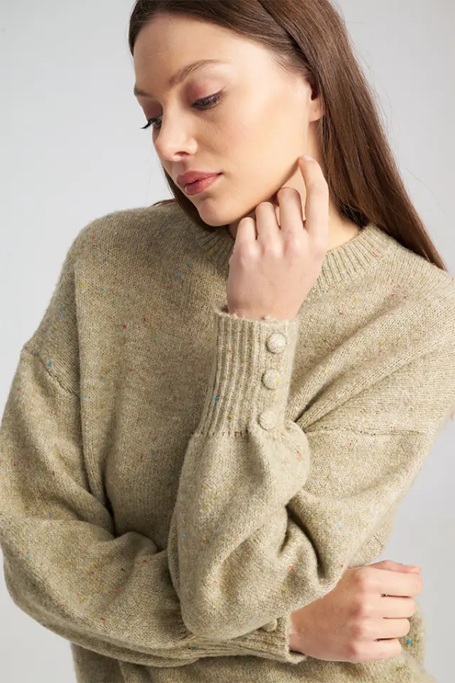 Πλεκτό με Διακριτική Λάμψη και Στυλ COCO SWEATER - XS