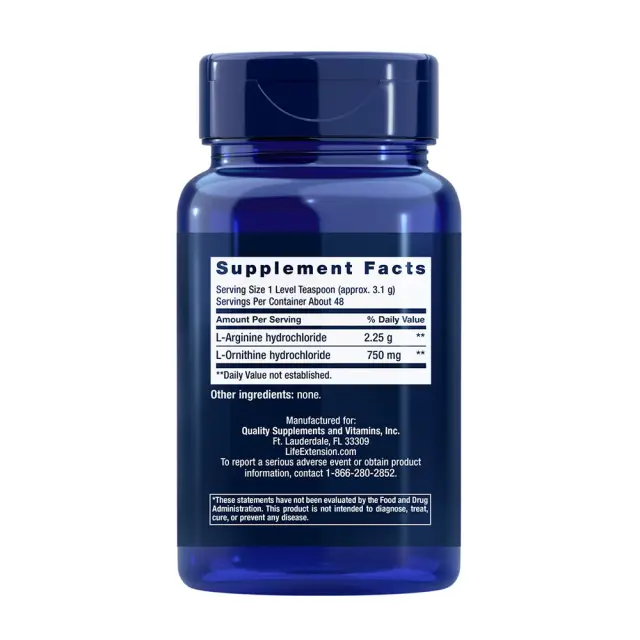 Life Extension Arginine Ornithine Powder 2