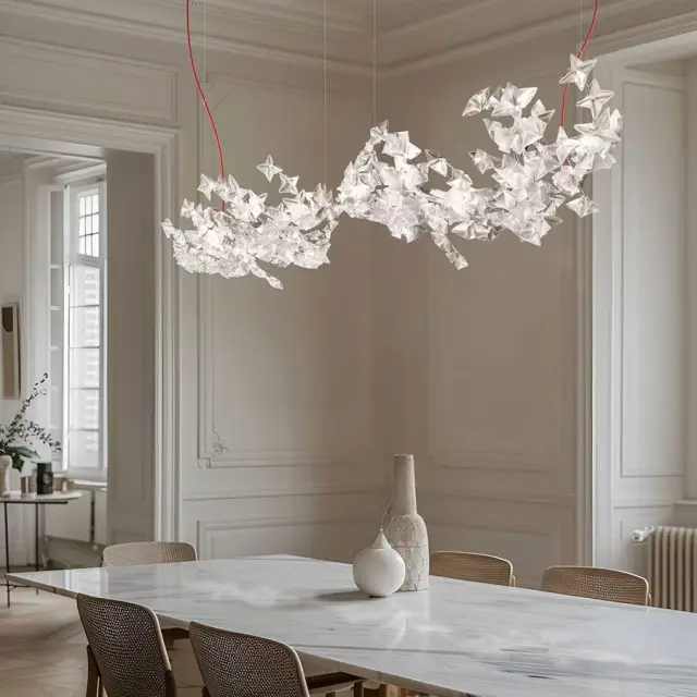 Hanami Suspension L Prisma κρεμαστό φωτιστικό οροφής LED Διάφανο