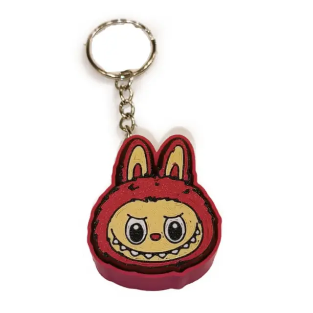 3D Printed LaBu Clicker KeyChain - Handmade 3