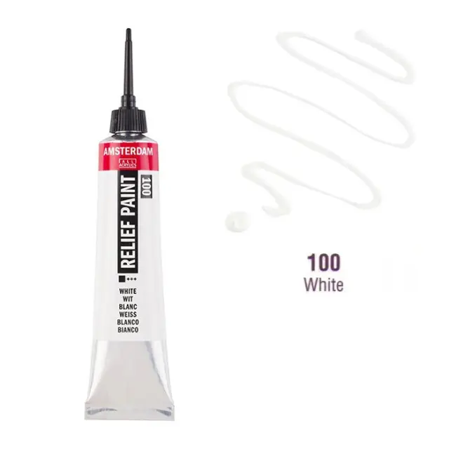 Talens Amsterdam Περίγραμμα, 100 White - 20ml