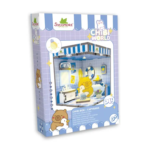 Sycomore Κατασκευή 3D Δωματίου με Φωτισμό / Chibi Box (4 σχέδια) Capybara 2