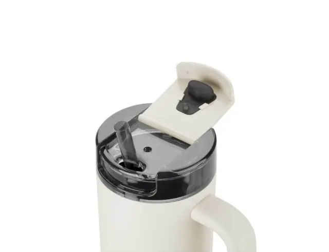 Κούπα Θερμός Thermo Plus Zwilling με καλαμάκι, χωρητικότητα 900ml και διατήρηση θερμοκρασίας 14h ζεστό / 12h κρύο - Cream White1034342 2