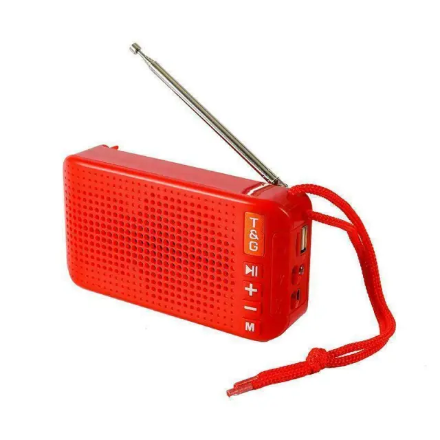 TG-184 Ηχείο Bluetooth 5W με Ραδιόφωνο Κόκκινο