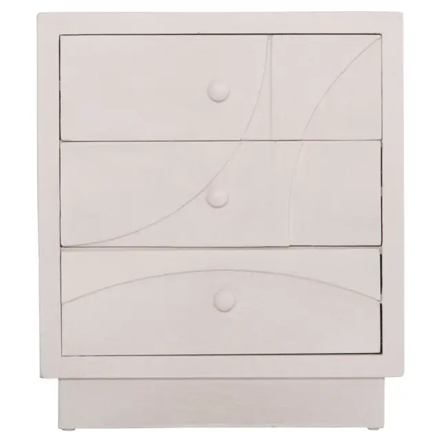 ΚΟΜΟΔΙΝΟ FB918047 MDF ΣΕ ΥΠΟΛΕΥΚΟ ΧΡΩΜΑ-3 ΣΥΡΤΑΡIA 48x38x55,5Υεκ. 3