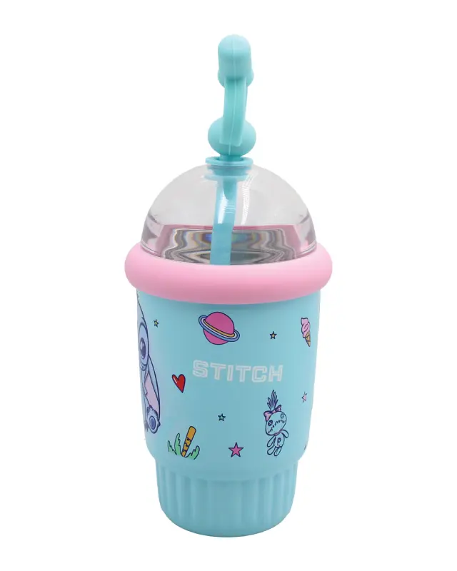 Παγούρι θερμός με καλαμάκι Stitch 400ml 3