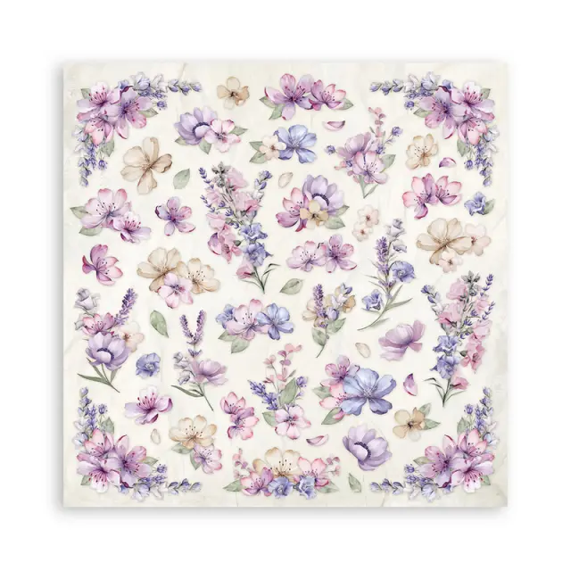 Χαρτιά scrapbooking 10τεμ, 30.5×30.5cm Stamperia, Lavender 2
