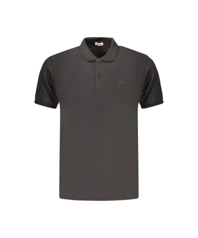 Rifle- Ανδρικό T-shirt Polo RFP249-NERO Μαύρο 3