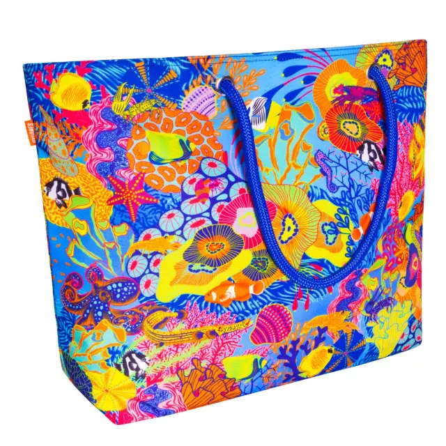 Pylones Μεγάλη Υφασμάτινη Τσάντα Θαλάσσης / XL Beach Bag (7 σχέδια) Recif