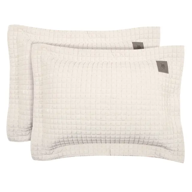 Ζεύγος Μαξιλαροθήκες 50x70+7 Oxford Classic Greenwich Polo Club 4429 Ivory 100% Microfiber