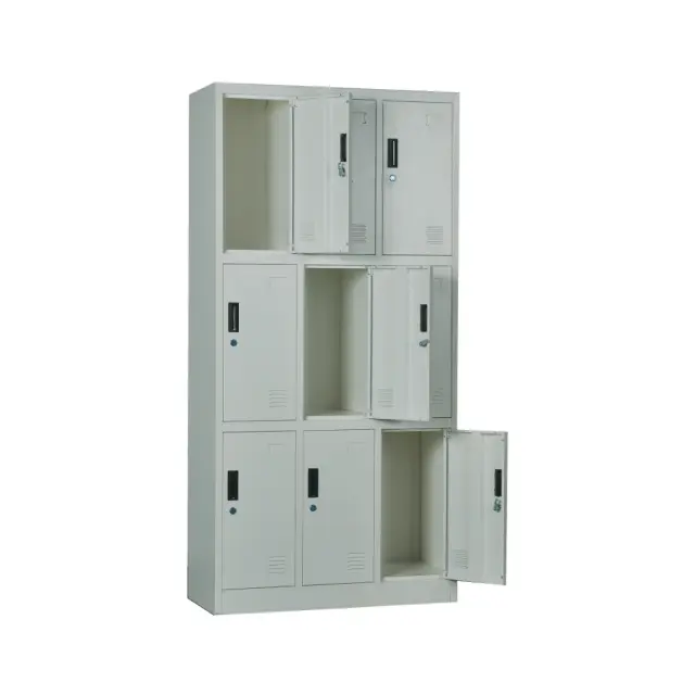 Ντουλάπι LOCKER 9 Θέσεων Μεταλλικό 90x40x185cm Γκρι