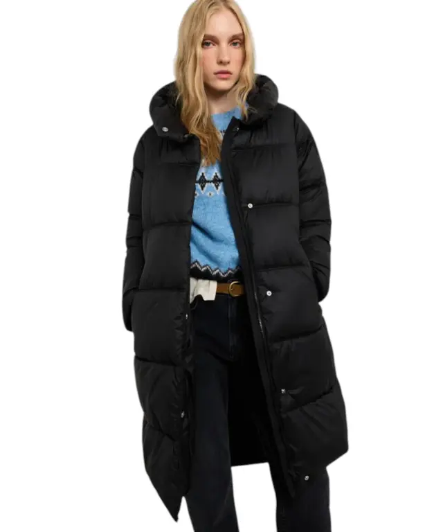 Pepe Jeans - Γυναικείο Μακρύ Μπουφάν Lauren Long PL4024543-999 Μαύρο 3