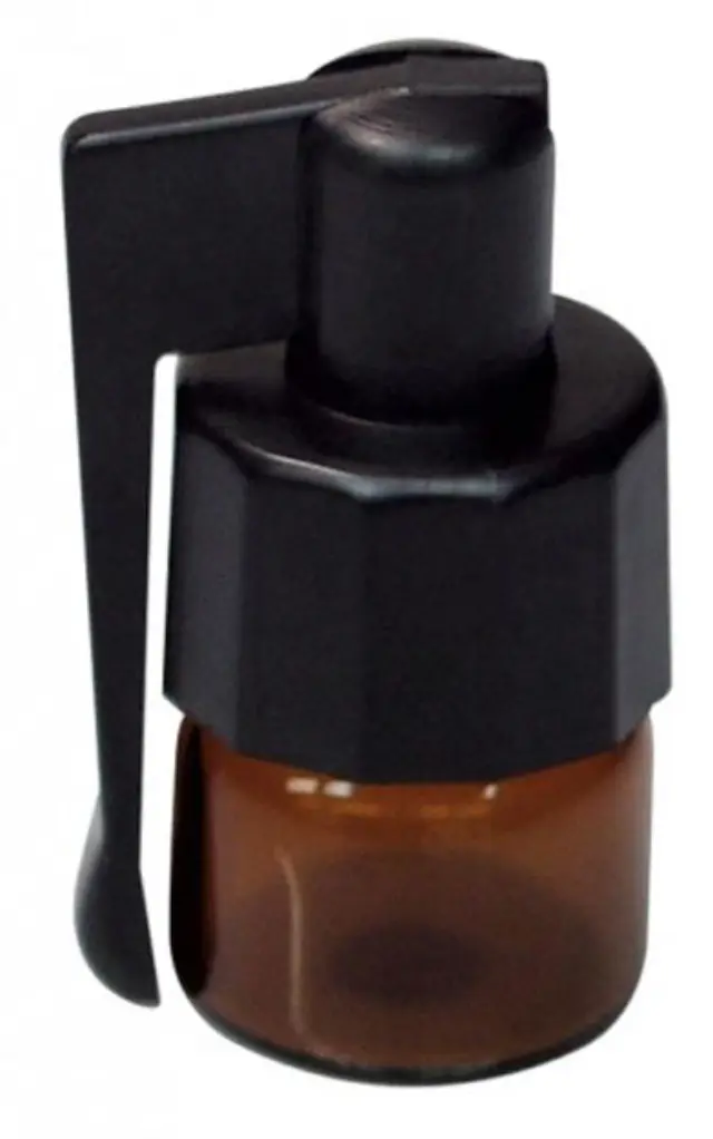 Γυάλινο Storage Bottle with Spoon Καφέ Small- 30mm (SN18)