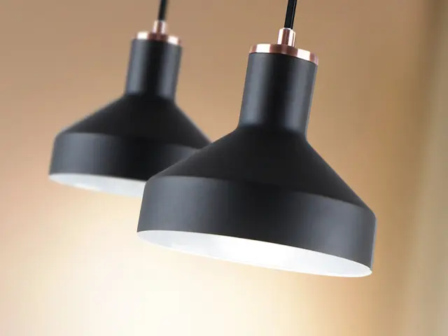 Κρεμαστό φωτιστικό Irias black copper E27 – μοντέρνο μεταλλικό φωτιστικό Μαύρο Σατινέ ορείχαλκος Χάλκινο 2