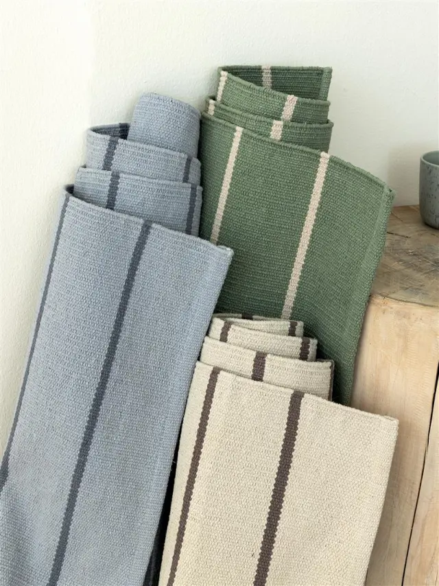 Χαλάκι βαμβακερό (60x120) Pin grey Palamaiki