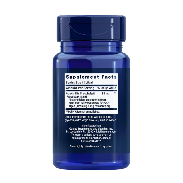 Life Extension Astaxanthin with Phospholipids 2