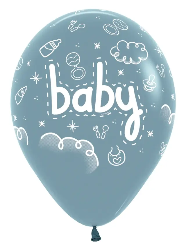 Μπαλόνια Λάτεξ 12 Baby Dusk Blue / 25 τεμ