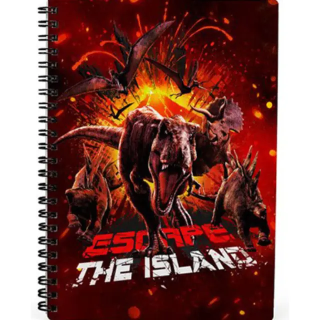 SD Toys Jurassic World Notebook with 3D Effect - Notebook A5 size 15 x 21 x 2 cm (SDTUNI25425)