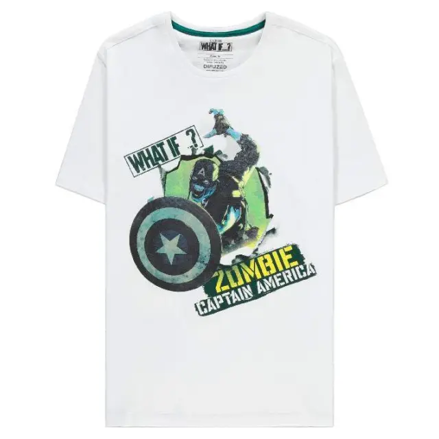 Difuzed® Marvel What If... Zombie Captain America Logo T-Shirt (M)
