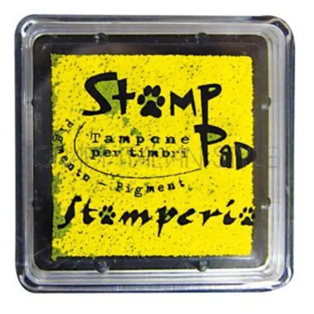 Μελάνι για σφραγίδες, 24x24 mm Stamperia, Yellow