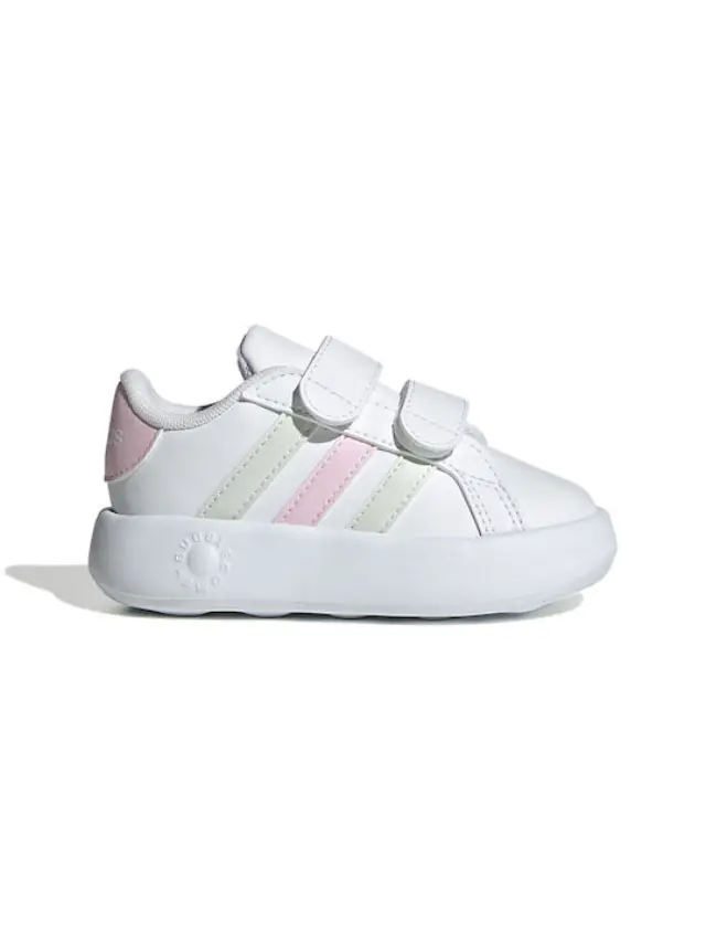Adidas Grand Court Παιδικά Sneakers με Σκρατς Λευκά - 26