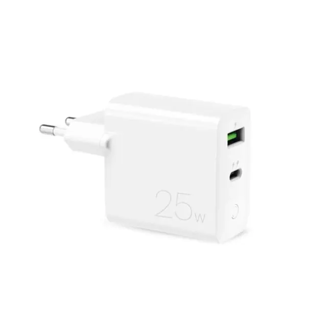 Puro Φορτιστής 25W PD USB-A / USB-C White