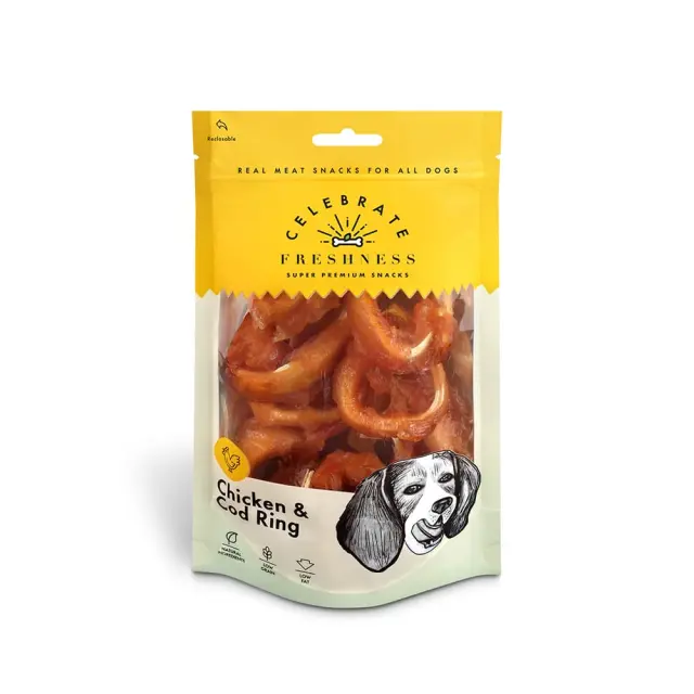 Celebrate Freshness Chicken & Cod Ring Λιχουδιές για Σκύλους 100gr Μονόχρωμο