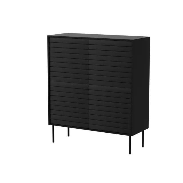 Cama 4D CORTINA chest of drawers 102x40x118 black
