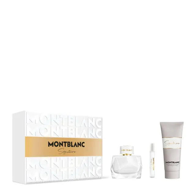 Montblanc Signature Γυναικείο Αρωματικό Σετ: Eau De Parfum 90ml & Travel Spray 7.5ml & Body Lotion 100ml