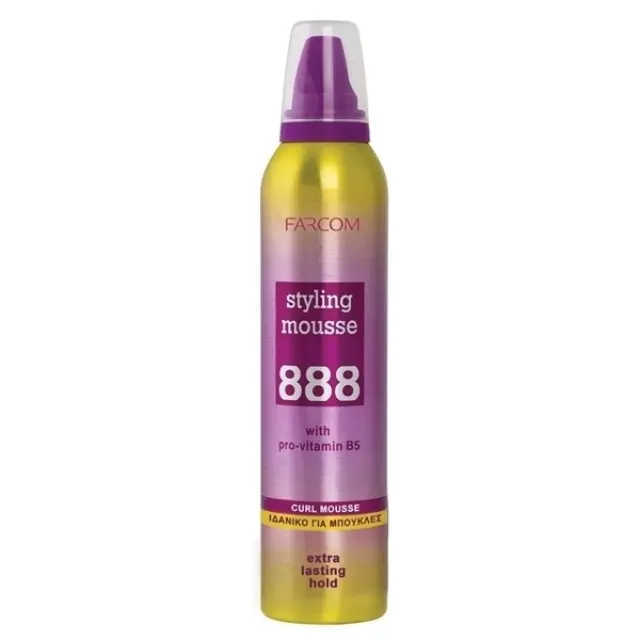 888 Styling Mousse – Extra Lasting Hold Τέλειες Μπούκλες 250 ml