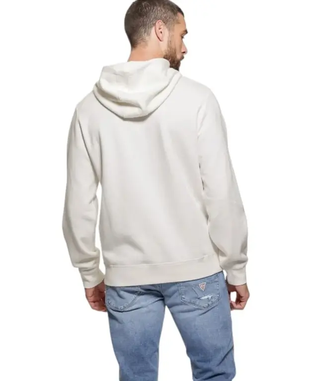 Guess - Ανδρικό Φούτερ Με Κουκούλα Smallogo M4BQ45K9YH1-G018 Λευκό - L 2