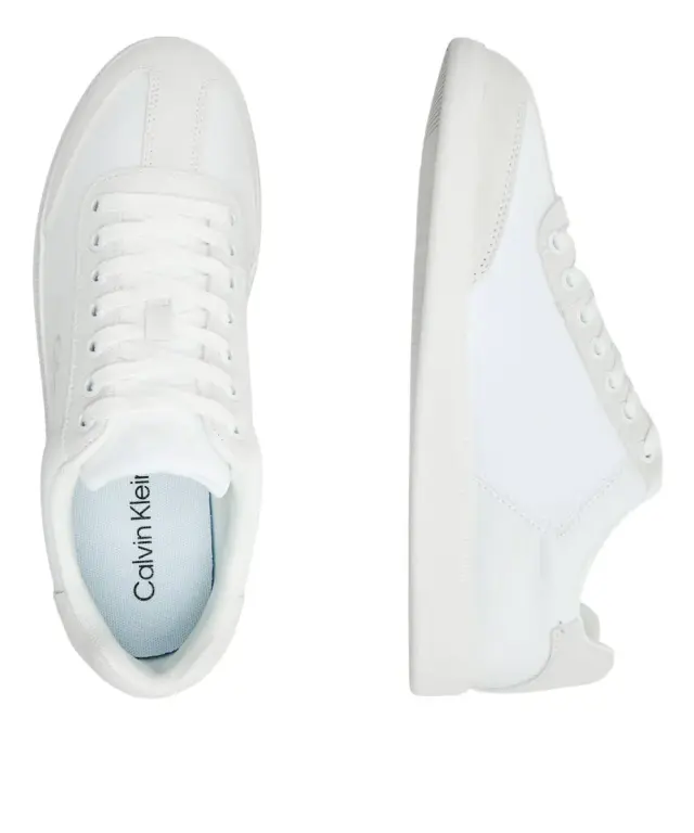 Calvin Klein - Ανδρικά Sneakers Low Cupsole Laceup Su HM0HM02069-0K4 Λευκό 3