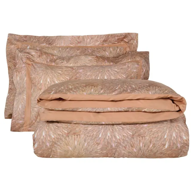 Σεντόνια σετ υπέρδιπλα 240x270, 50x70+7 Terracota - Grey 1689 Das Home 3